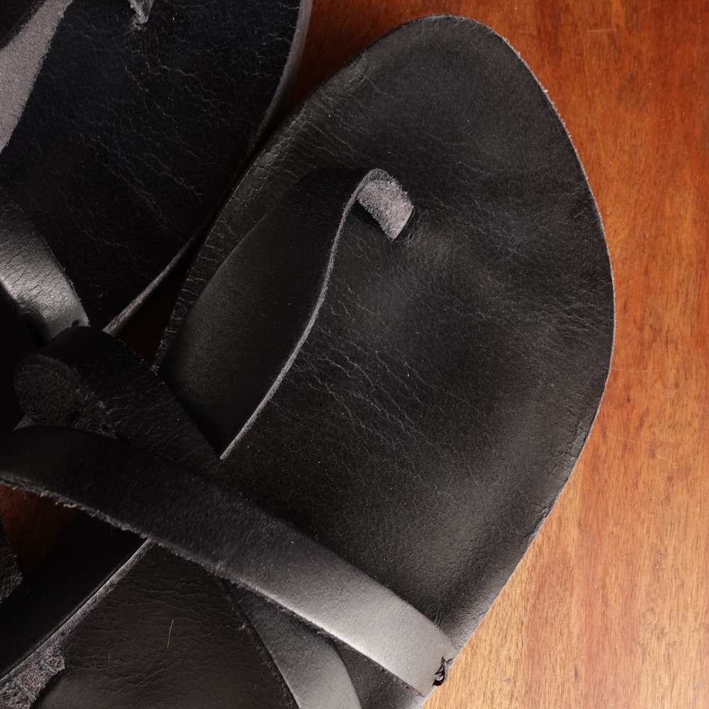 Free People Sandals WMS SZ EU 38.5 US 8 BLK Vacation Day Wrap Boho Resort Shoes - Picture 11 of 15